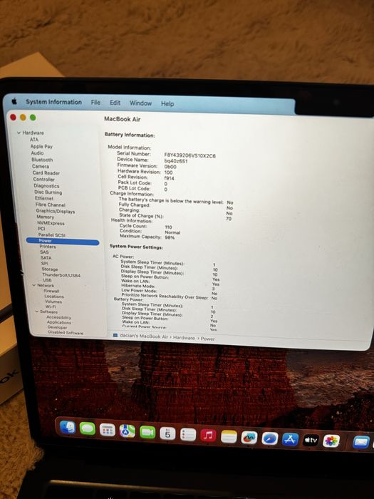 Macbook Air 13 M2  16  Ram / 256 gb