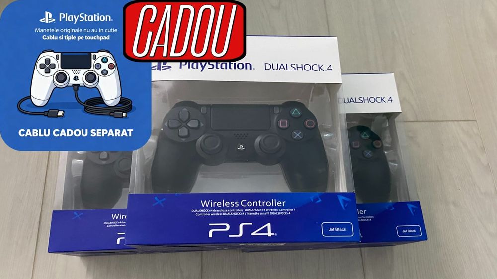 ‼️ Maneta PS4 DUALSHOCK PlayStation 4 WIRELESS Controller NOU SIGILAT•