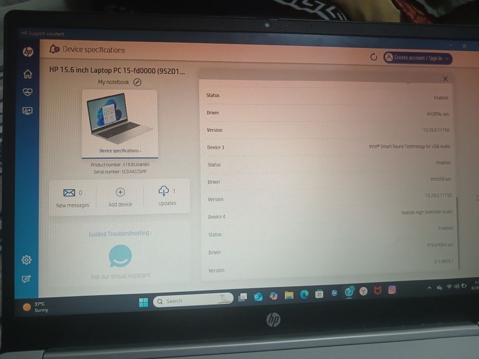 Noutbuk HP core i5