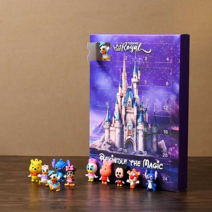 Коледен календар с 24 фигурки Дисни Мики Маус Стич изненади подаръци