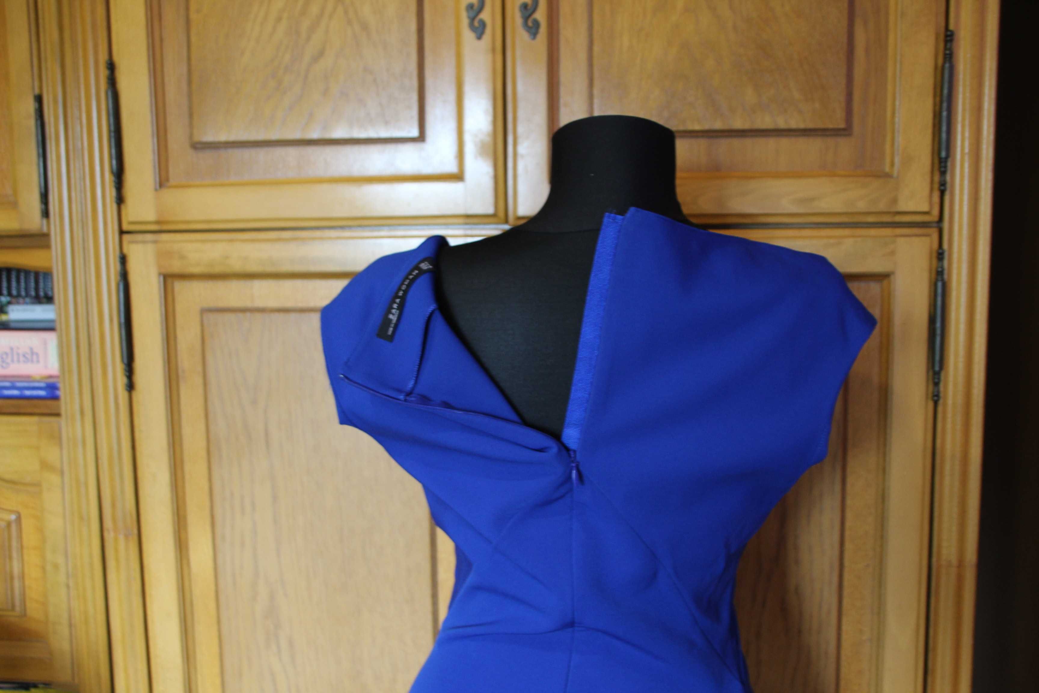 Rochie Zara albastru roial, 36 S