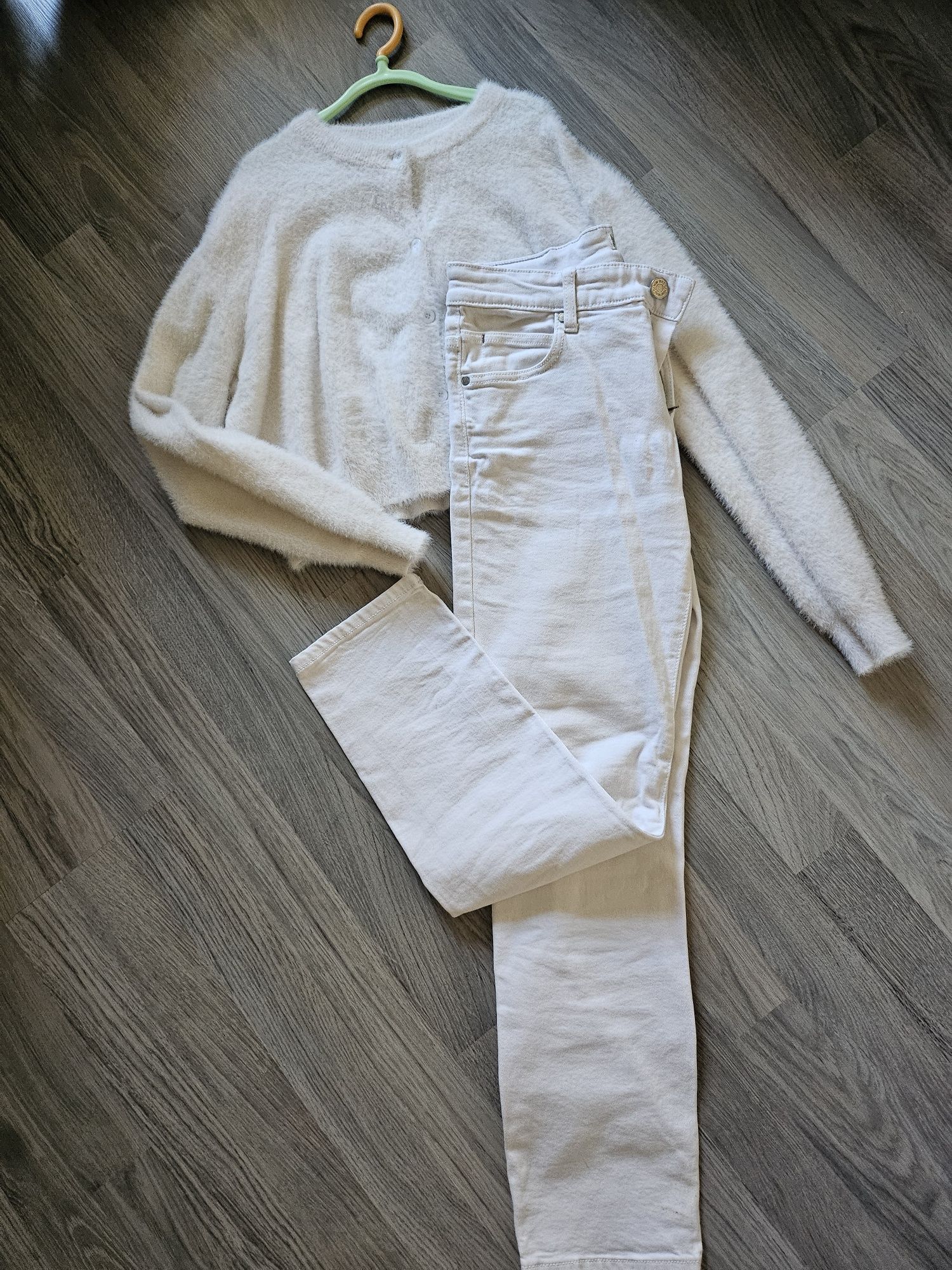Haine Zara 11-12 ani Camasa+Fusta+cardigan