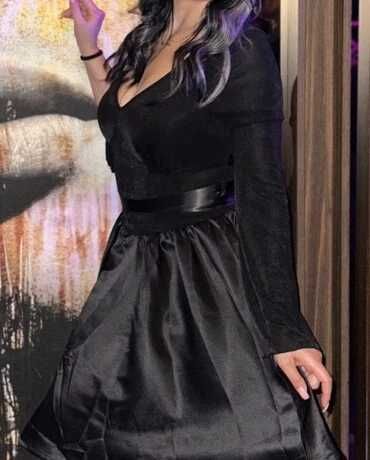 Елегантна черна рокля, Стилна черна рокля, Миди черна рокля