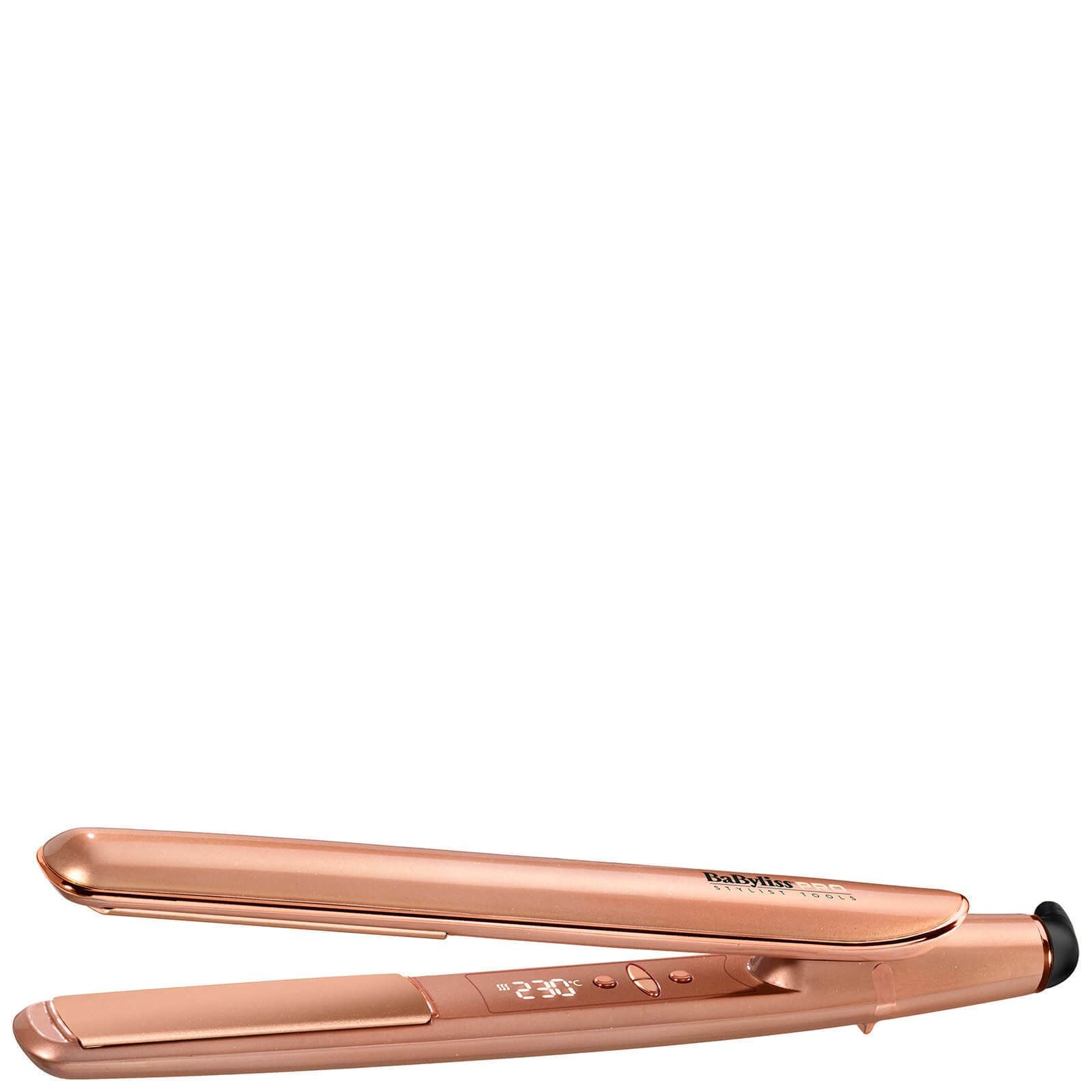 Keratin Lustre Hair Straightener Digital Ceramic Styler - Rose Gold