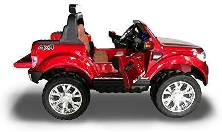 Masinuta electrica pentru 2 copii Ford Ranger 4x4 cu LCD #RED Matt