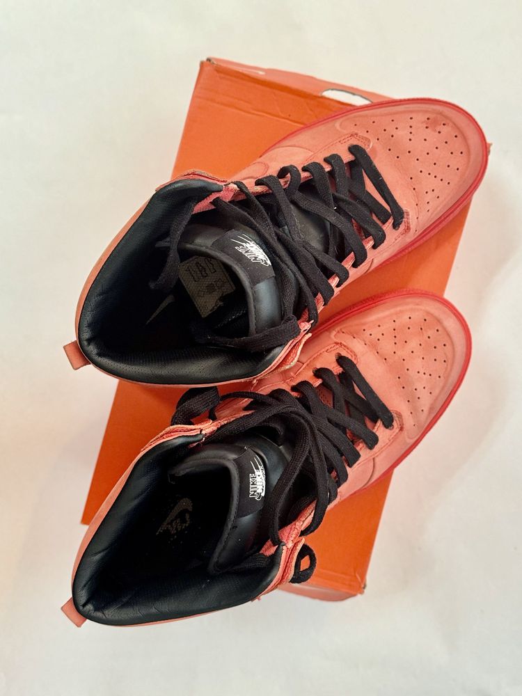 Мъжки кожени маратонки - Nike Dunk High AC VT – Max Orange