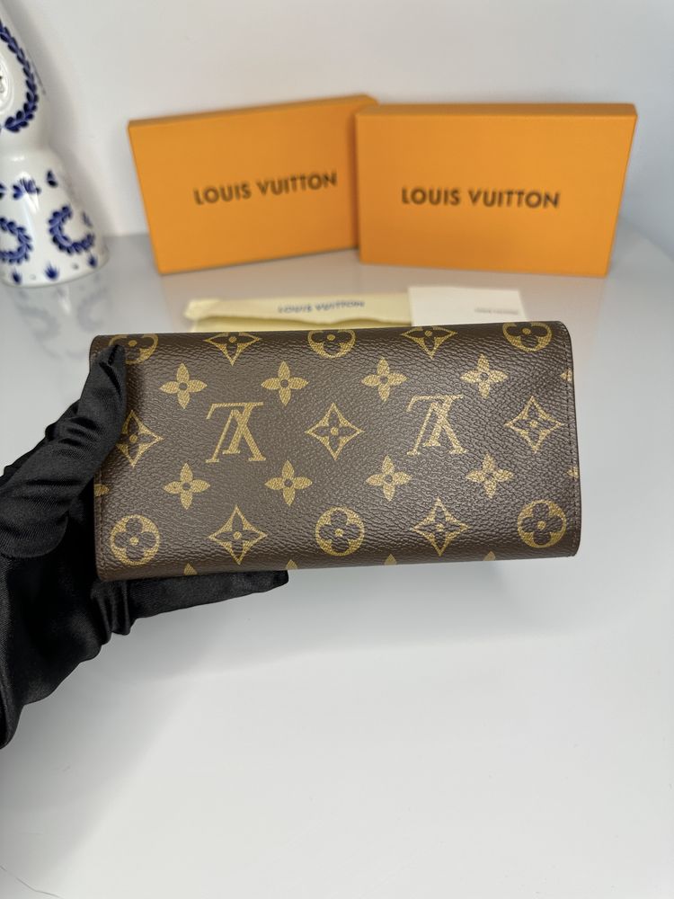 Geanta Portofel Louis Vuitton EMILIE wallet piele canvas 100% cutie