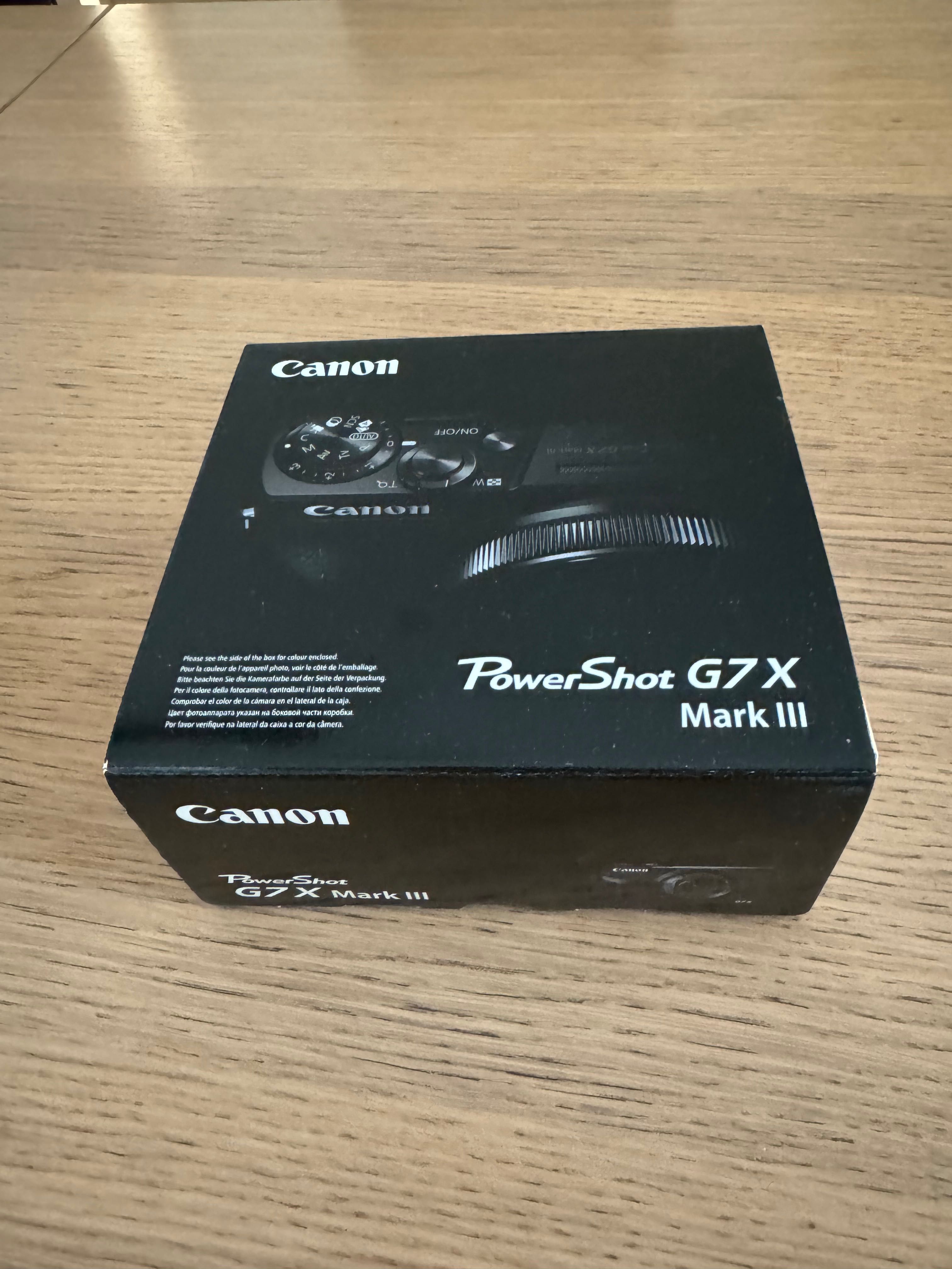 Canon g7x mark III неразопакован