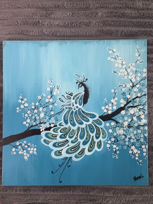 Tablou pictat majual 50x50cm