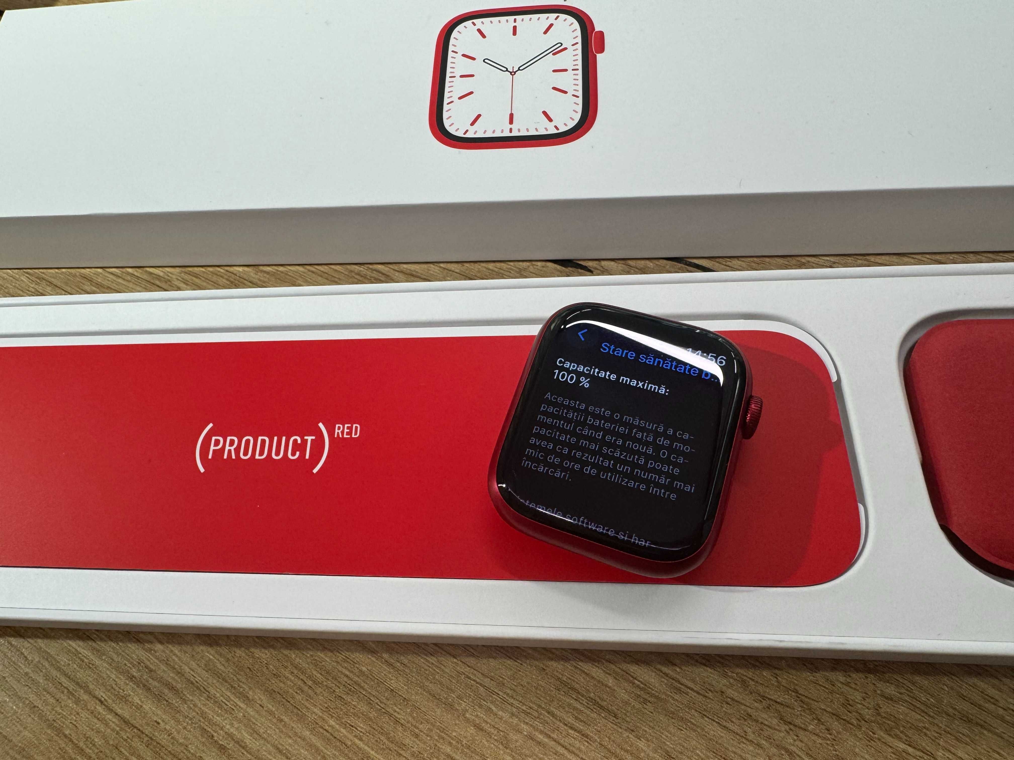 Smartwatch Apple Watch Series 7 45mm, (PRODUCT) RED Factura & Garantie