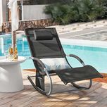 Sezlong metalic gradina cu perna confortabila |SB OGS28-SCH