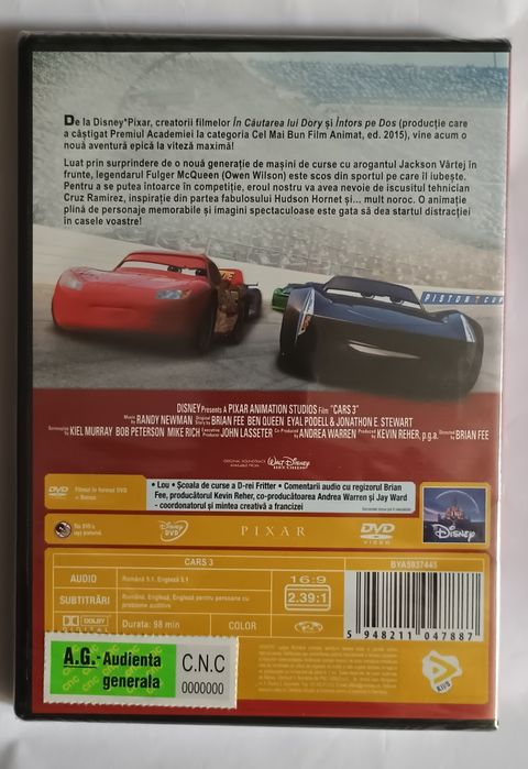 Cars 3 dvd nou sigilat