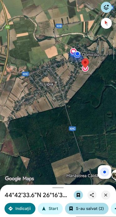 Teren extravilan în Lipia, Ilfov. 3,500 m²