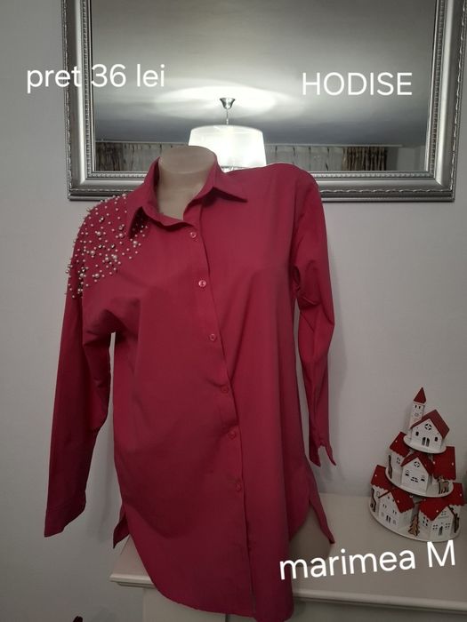 Cămașă acesorizata roz