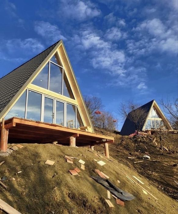 Vand cabane tip A frame