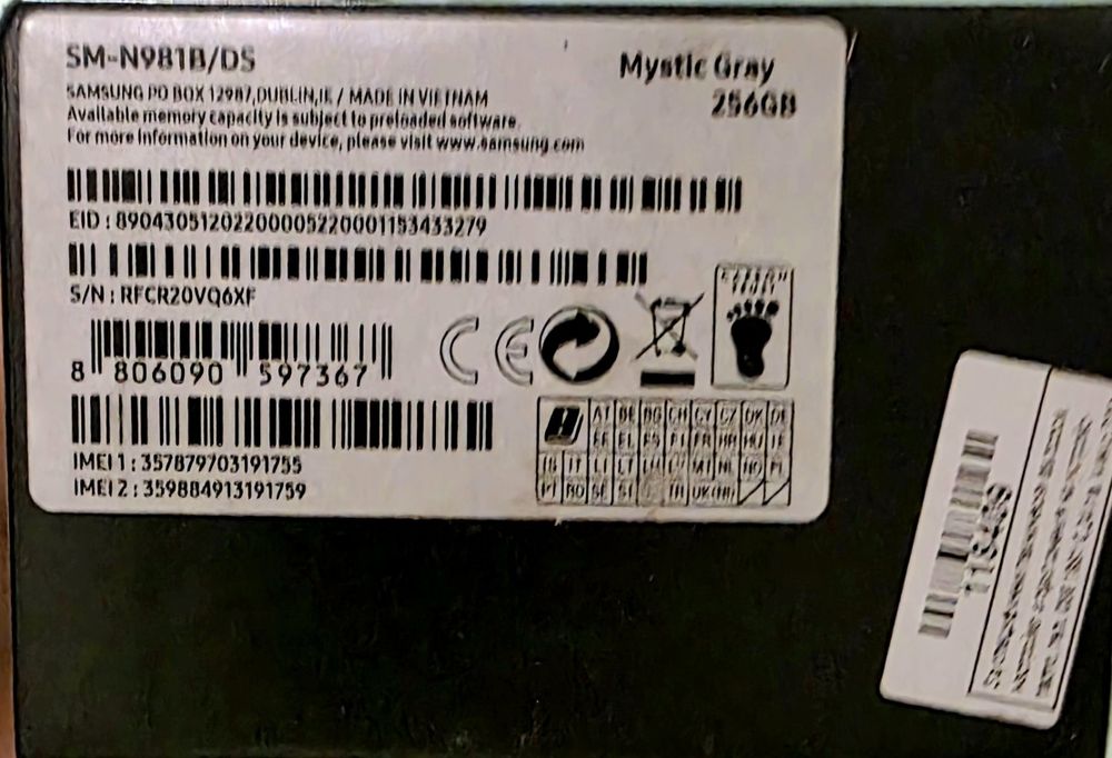 Samsung Galaxy Note 20 5G с две SIM карти