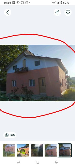 Vând casă 1500 mp teren