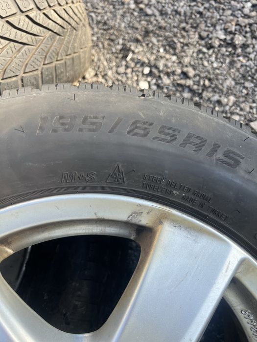 Jante seat vw 15 5x112 + caiuciucuri iarna 195 65 15