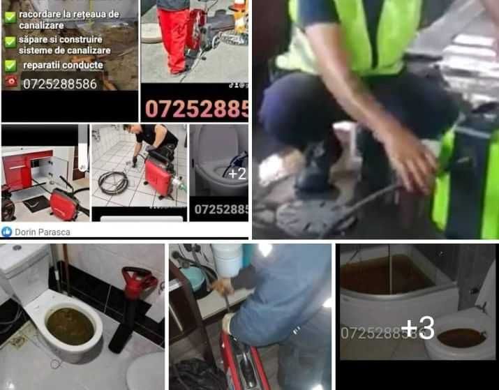 Desfundări canalizari, sifoane, tevi, curățenie subsoluri de bloc