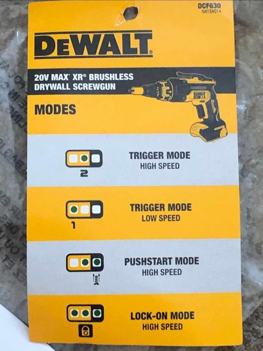 Dewalt DCF630N/20V Винтоверт за гипскартон НОВ МОДЕЛ
