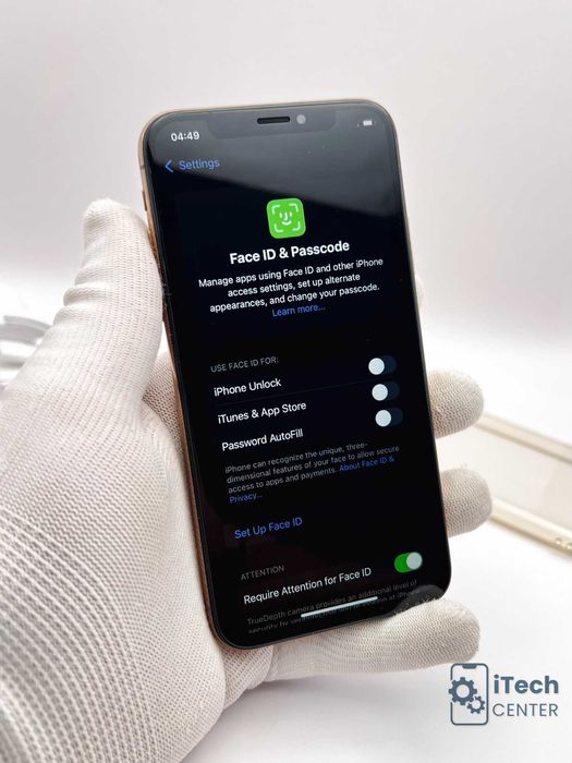 iPhone Xs, 64GB, Gold, 100% батерия, КАТО НОВ, ГАРАНЦИЯ!