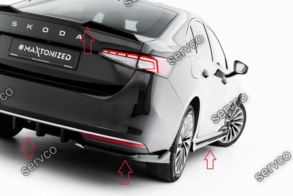 Pachet Body kit tuning Skoda Superb Sedan Mk4 2024- v4 - Maxton Design