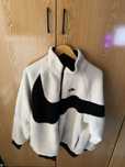 Jacheta Fleece Nike Alba Reversibila