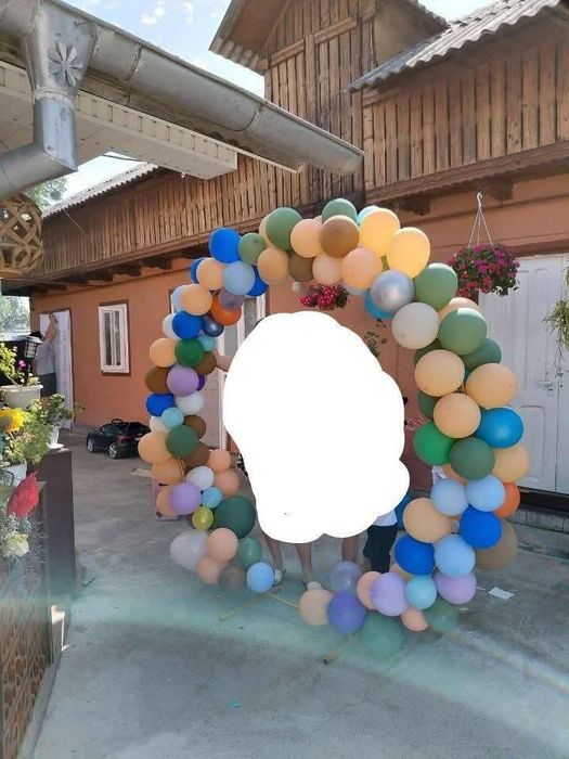 Arcada de baloane rotunda