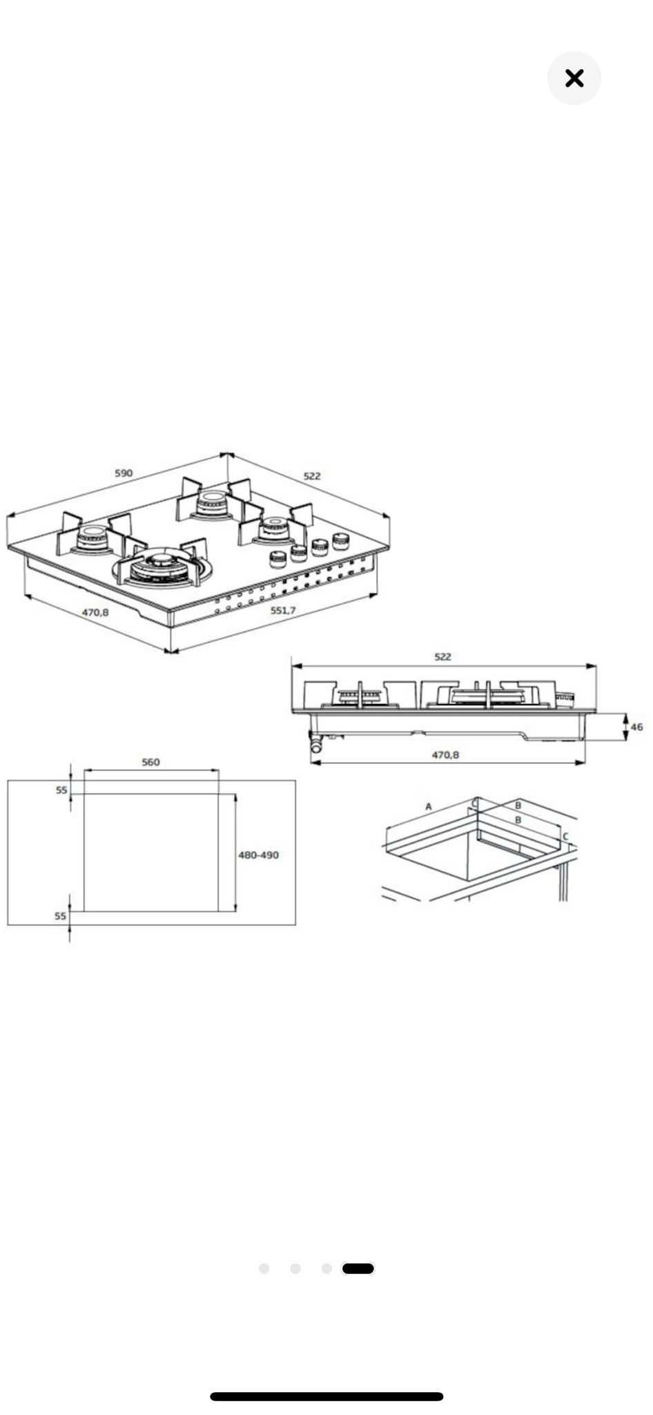 Cuptor electric Beko set