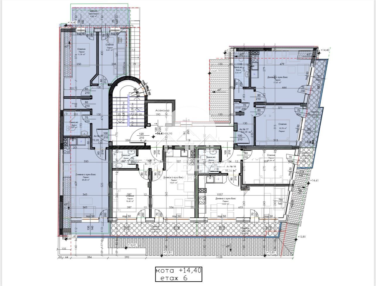 Продавам 2-стаен апартамент в строеж, кв. Левски, площ 70 кв.м