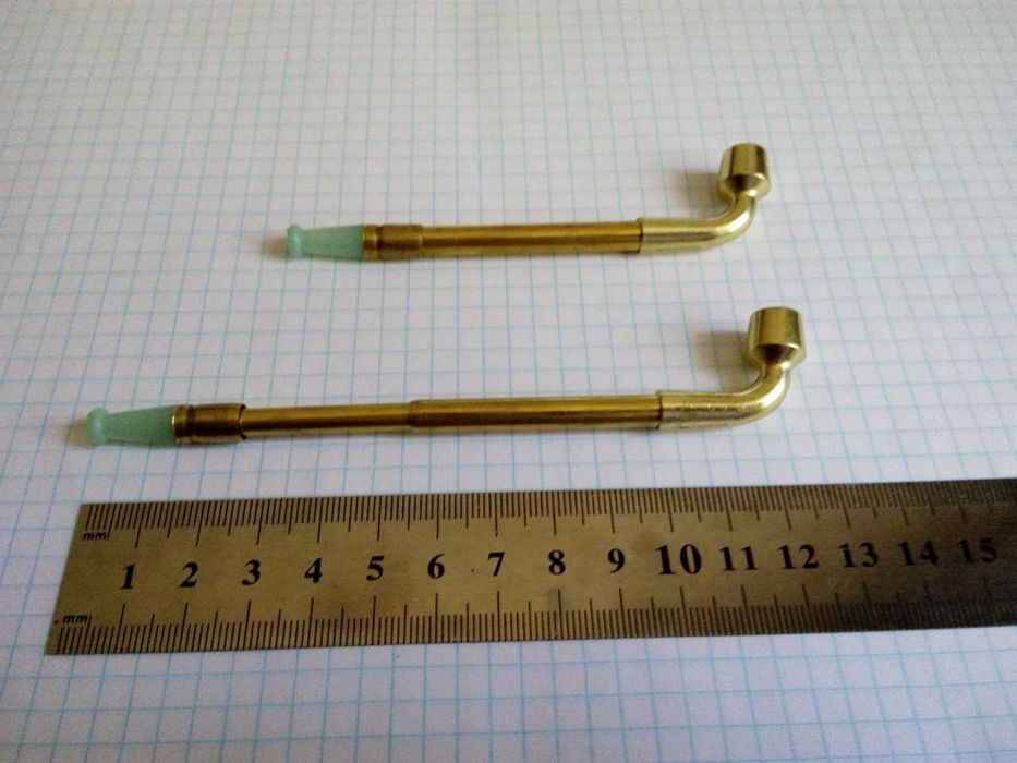 курительная трубка латунная ,раздвижная (№20)