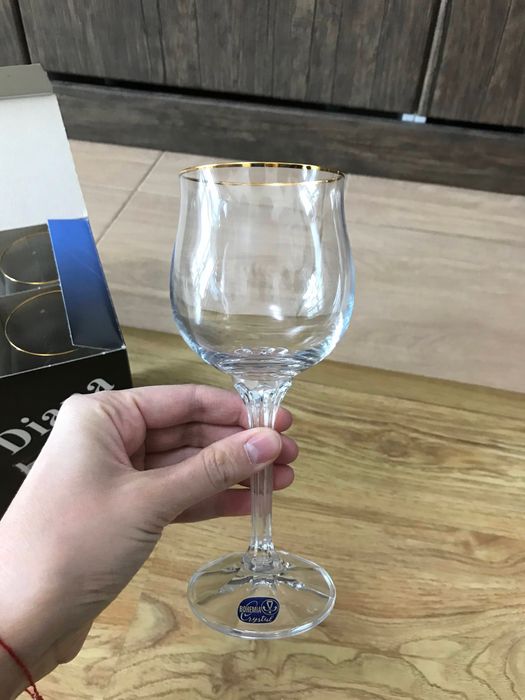 Бокалы для вина набор Bohemia crystal