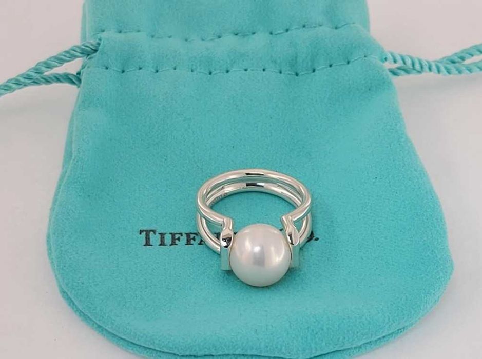 Tiffany & Co оригинален пръстен с перла