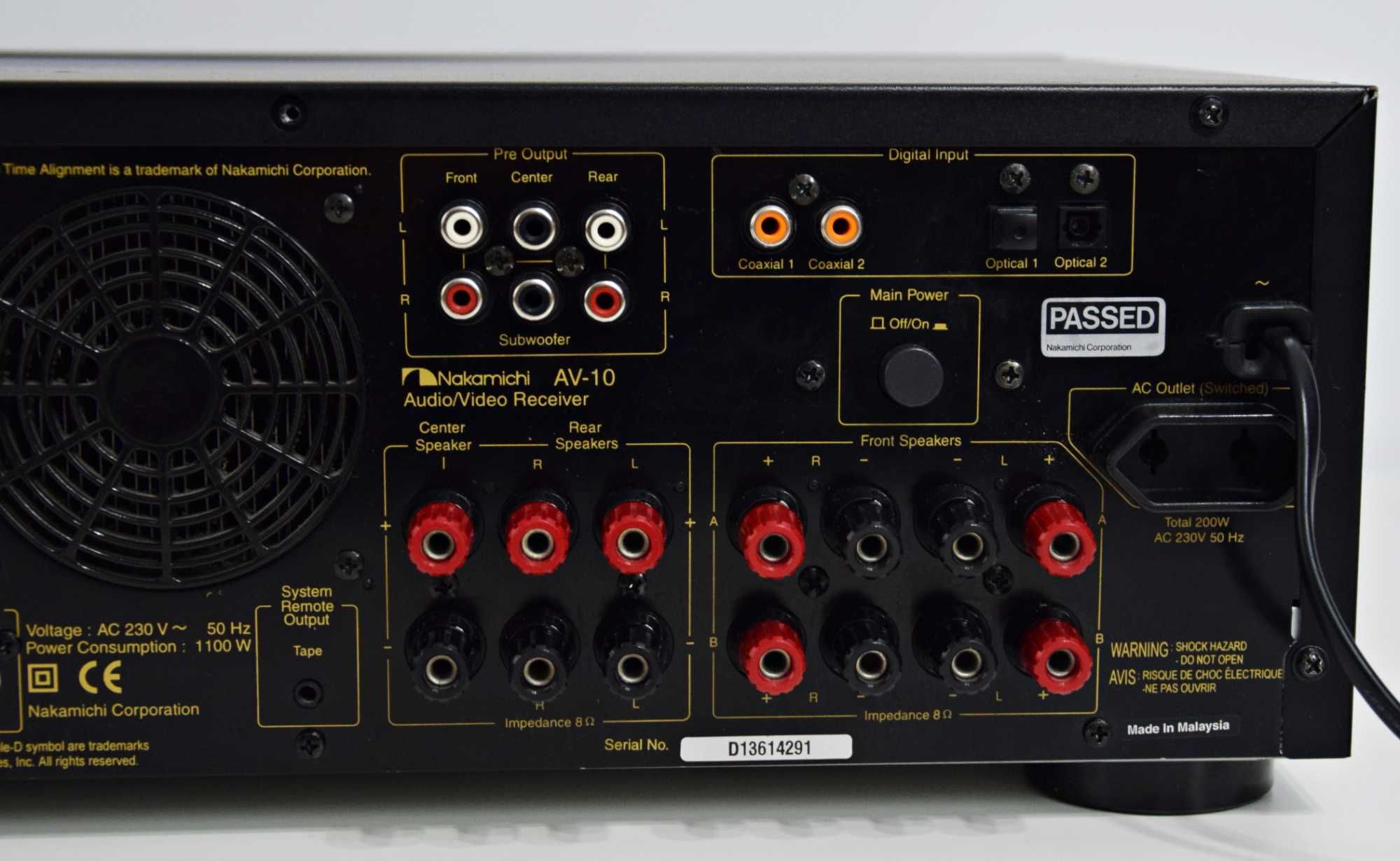 Amplificator 5.1 Nakamichi AV-10, Receiver