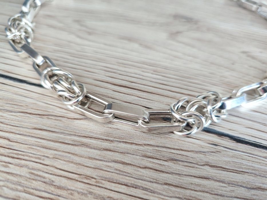 Масивен сребърен ланец проба 925