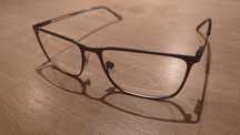 Ochelari vedere Fossil, rama metalica si lentile essilor +0,50, ambele