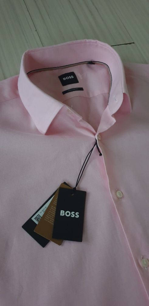 Hugo Boss Regular Fit Pique Cotton / 41/ 16/ L НОВО ОРИГИНАЛ Мъж Риза