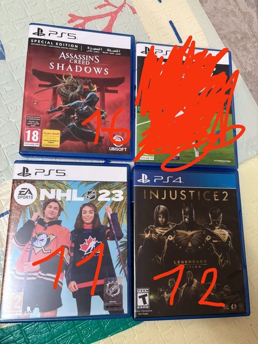 Продам игры на ps 5,ps 4