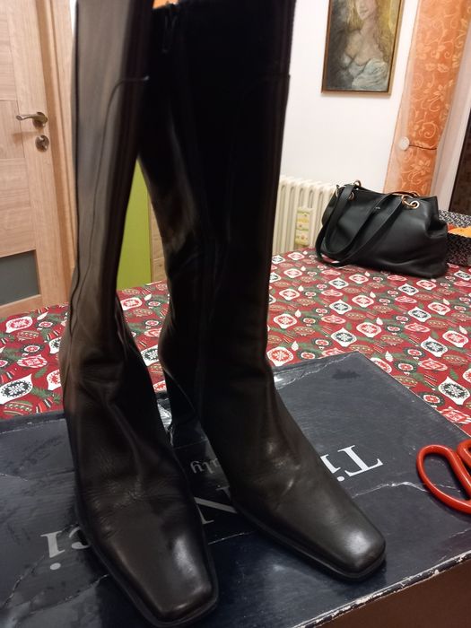 Cizme piele lungi