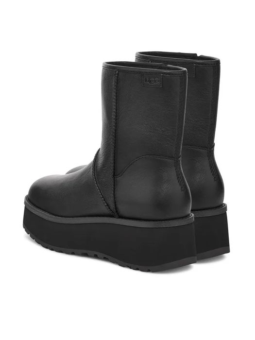 UGG Ghete de piele Cityfunc Mid, Negre