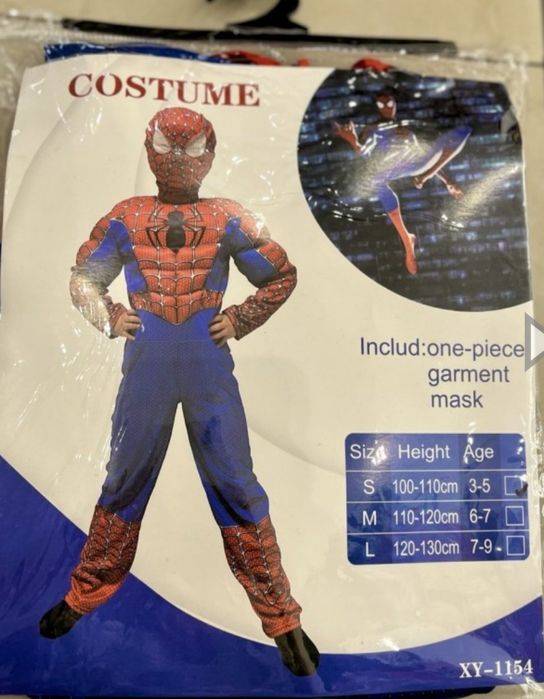 Костюм на Спайдърмен и Черен Спайдърмен