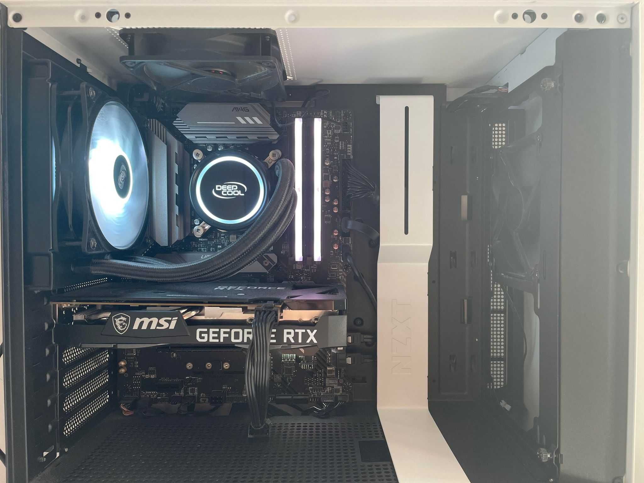 Sistem PC Desktop Gaming NZXT i5 11th, RTX 3050, 16 GB, 500 GB M.2