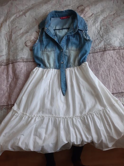 Платье без рукавов на девочку