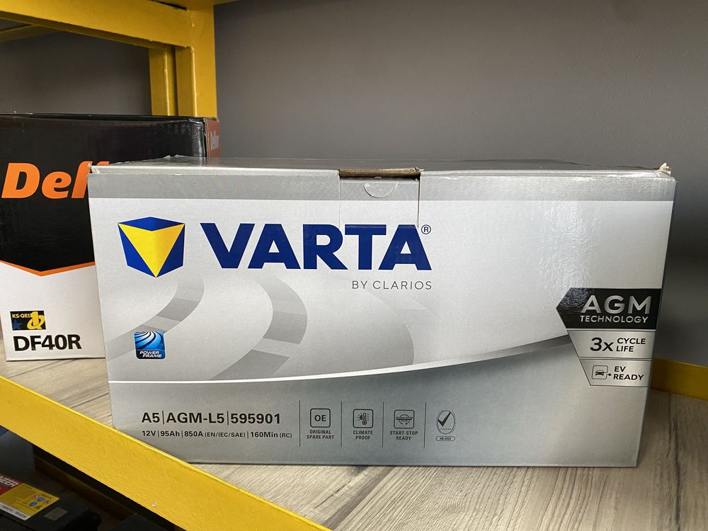 Varta 50Ah 80Ah 95Ah 105Ah AGM akumulyator akkumulyator akumulator