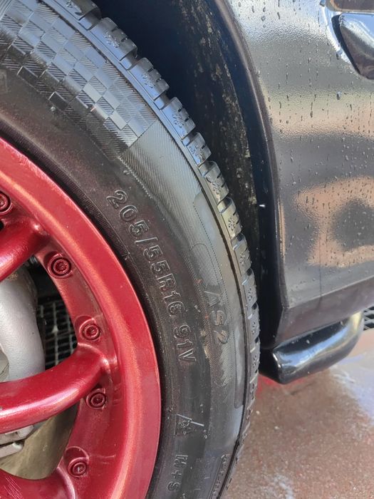 Jante Brock B6 4x100 R16 (două lățimi) cu anvelope noi Opel