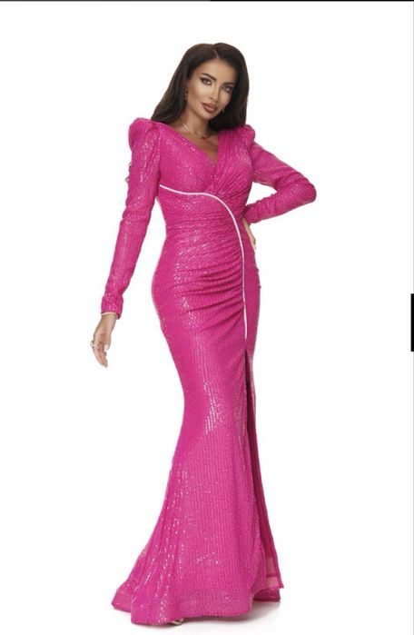 Richie lunga roz fucsia paiete marimea 38 BOGAS