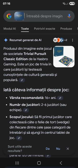 Joc trivia divertisment