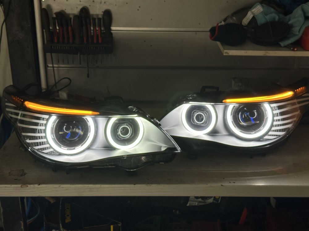 Quad Bi-Led Faruri Custom bmw e60/e61