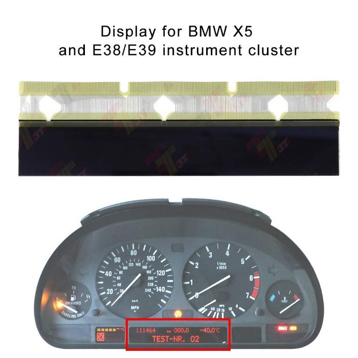 BMW Лентов Кабел Ремонт Пиксели PIXEL Километраж MID Радио Поправка