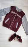 Сет Converse 10-12год. Яке и кецове 36номер в цвят бордо
